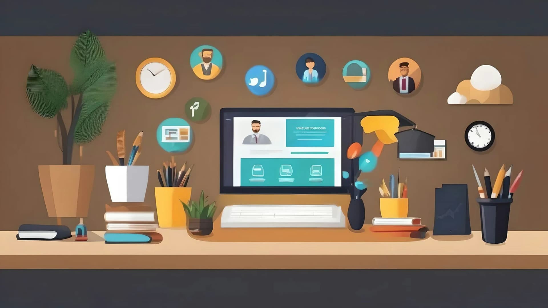 Illustrative school scene for Best school management software 2026, honest buyer guide