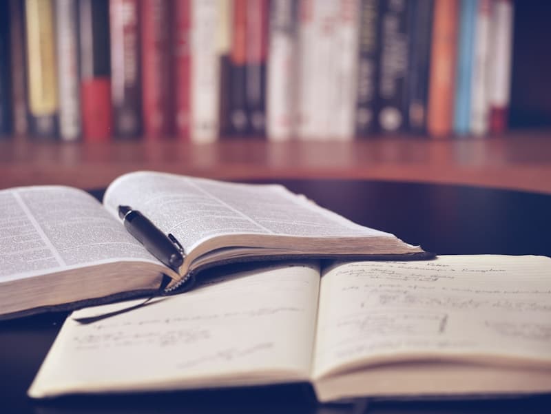 Student writing during an assessment
