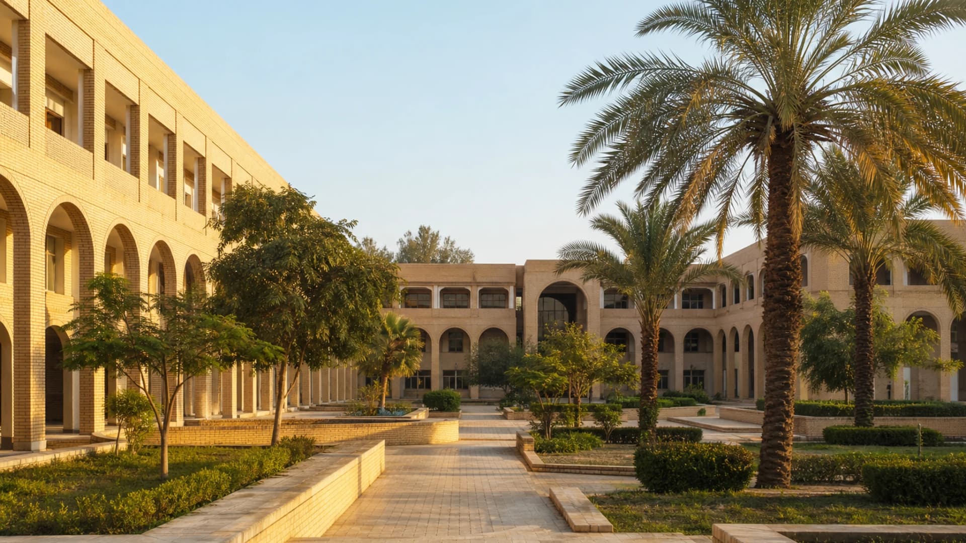 Illustrative campus setting for Baghdad College High School in Baghdad