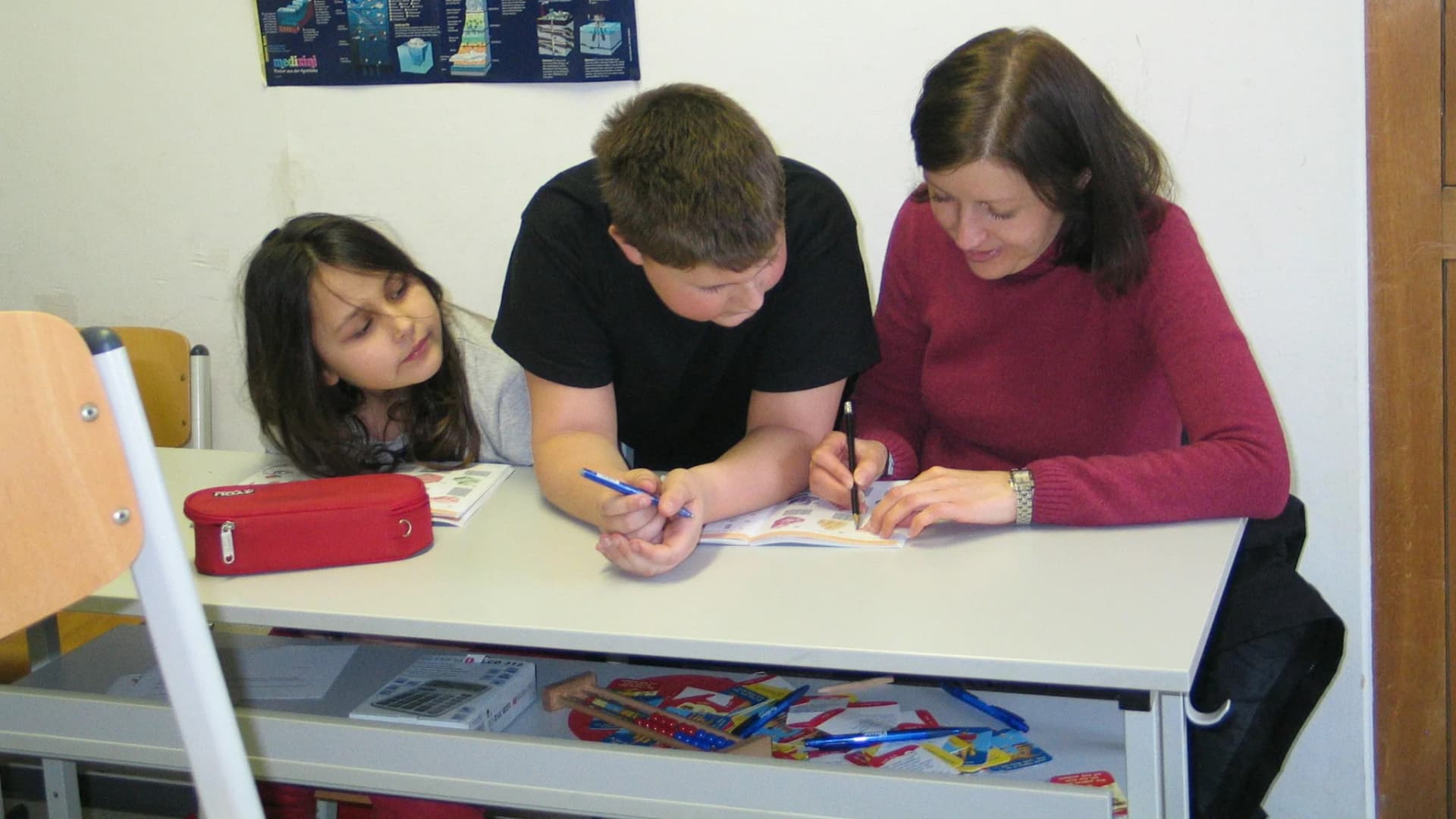 Risk register for parent portals and family communication Illustrative school scene for Risk register for parent portals and family communication