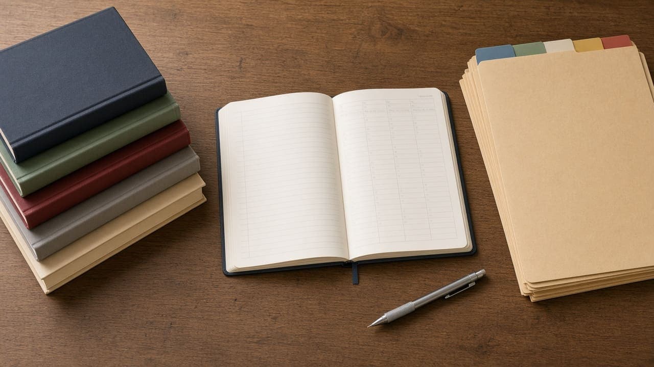 Curriculum-specific school ERP guides Curriculum textbooks and academic planners on a teacher desk
