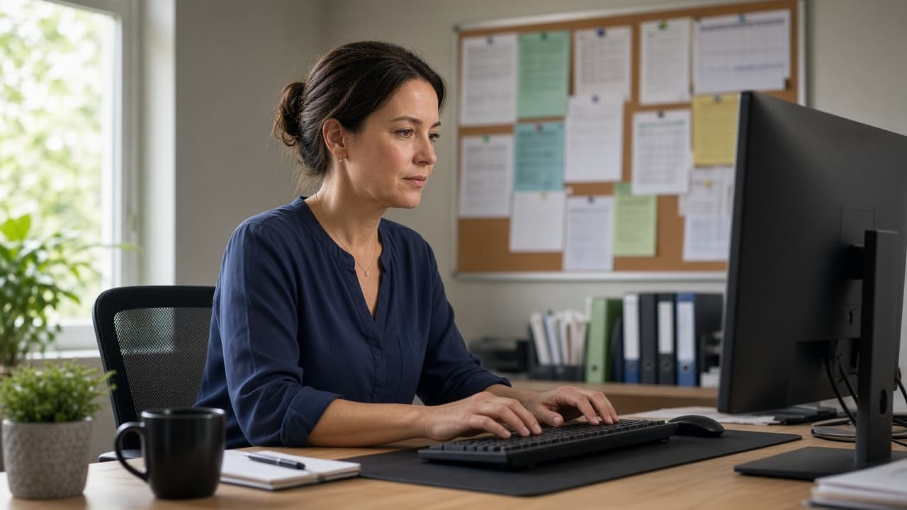 Communication — notices, SMS, and parent updates School staff sending notices and announcements