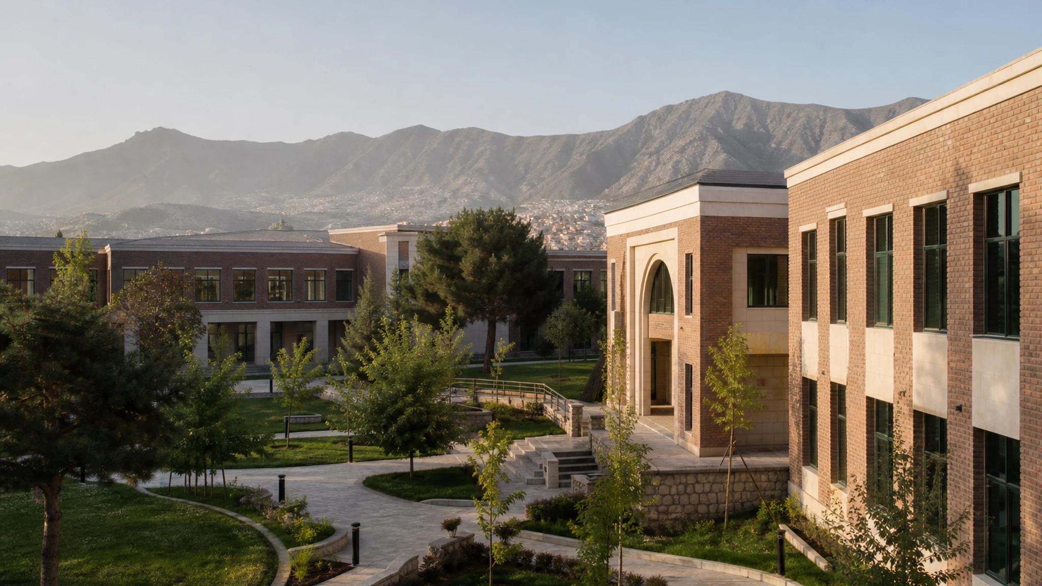 Illustrative campus setting for International School of Kabul in Kabul, Afghanistan